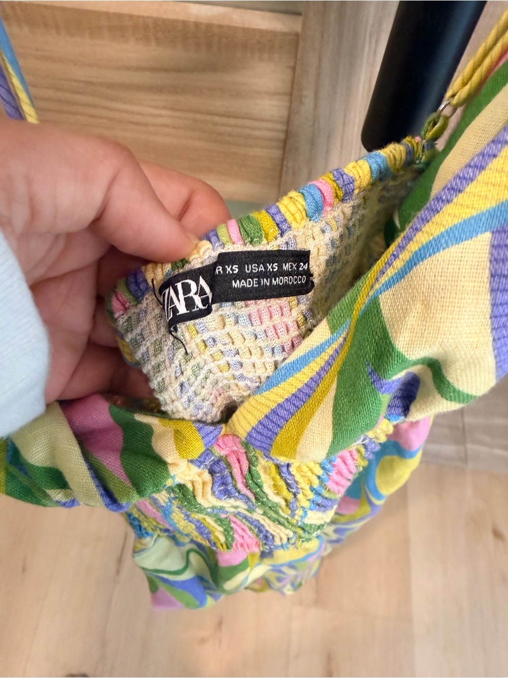 Zara Multi-Color Patterned One-Piece Dress - Picture 2 of 2